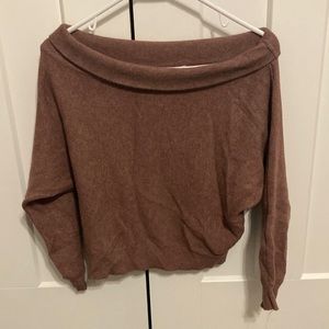 Pink Lily (M) cropped sweater